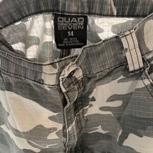 Quad Seven Kids Camouflage Shorts - Gray